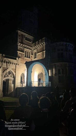 José Sá e Raquel Jacob celebram o amor num palácio, com dress code preto