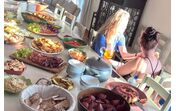 Alejandro Sanz relaxa com a família durante as férias