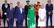 Brigitte Macron em visita de estado a Londres com o marido, Carlos III e Camilla