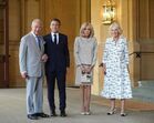 Rei Carlos III recebe Emmanuel Macron em Inglaterra