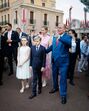 Família Grimaldi reunida no Mónaco com o príncipe Alberto e Charlene