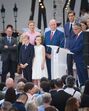Família Grimaldi reunida no Mónaco, incluindo o príncipe Alberto e Charlene