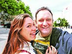 Joana e Eduardo Madeira  foram às urnas mas não sozinhos 