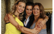 Luciana Abreu e Luíza Abreu com a mãe Ludovina
