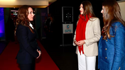 Infanta Sofia com princesa Leonor na final do Campeonato Europeu feminino