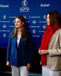 Infanta Sofia e Princesa Leonor no Campeonato Europeu feminino de futebol, na Suíça