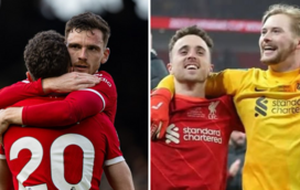 Em lágrimas, jogadores do Liverpool fazem promessa a Diogo Jota: "A tua família nunca caminhará sozinha"