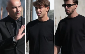 Figuras do futebol em peso na despedida de Diogo Jota e André Silva