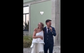 Felicidade! Pote casa-se com a companheira a dias de serem pais pela primeira vez