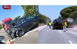 Não ganhou para o susto. Veja as imagens do aparatoso acidente do carro de Ramalho Eanes 