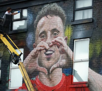 Liverpool tem os seus heróis pintados pela cidade. Agora, Diogo Jota também lá está