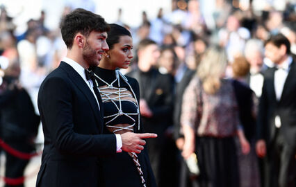 Kika Cerqueira Gomes e Pierre Gasly juntos num evento