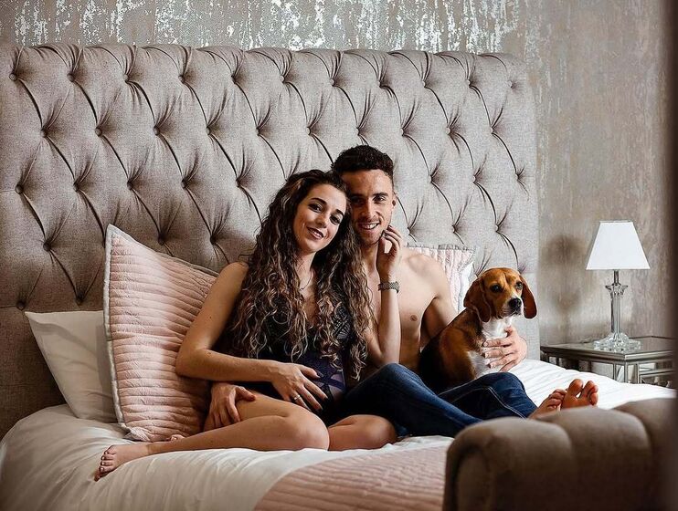 Diogo Jota e Rute Cardoso