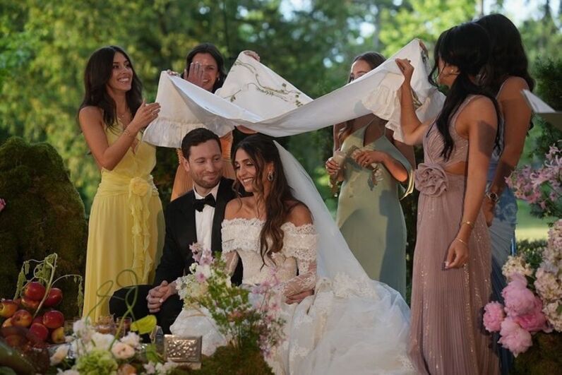 Casamento de luxo da princesa Iman com Bradley Sherman, um mês depois da cerimónia