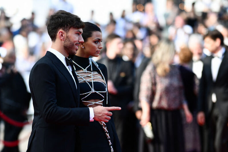 Kika Cerqueira Gomes e Pierre Gasly juntos num evento