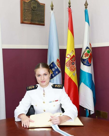 Princesa Leonor homenageada na Galiza, após um ano na Escola Naval