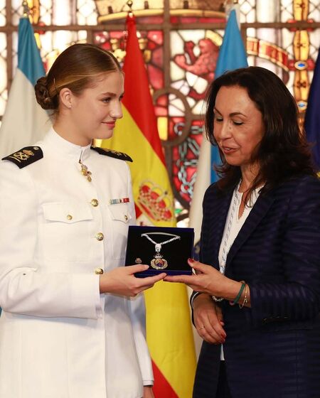 Princesa Leonor recebe homenagem na Escola Naval, na Galiza