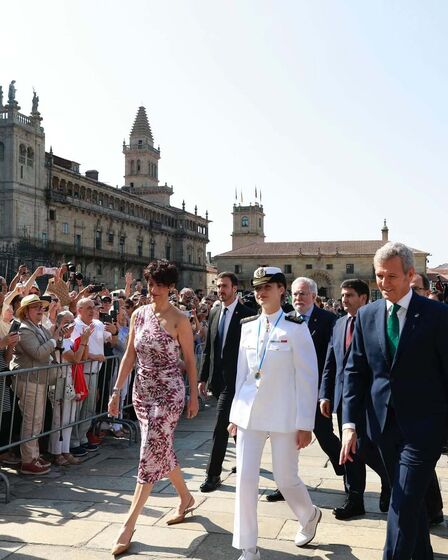Princesa Leonor homenageada na Galiza após discurso na Escola Naval