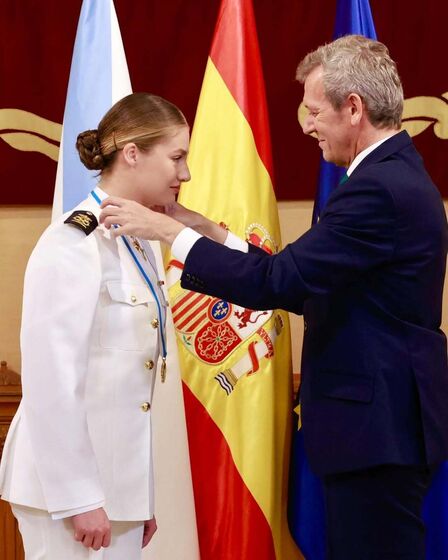 Princesa Leonor recebe homenagem na Escola Naval, Galiza