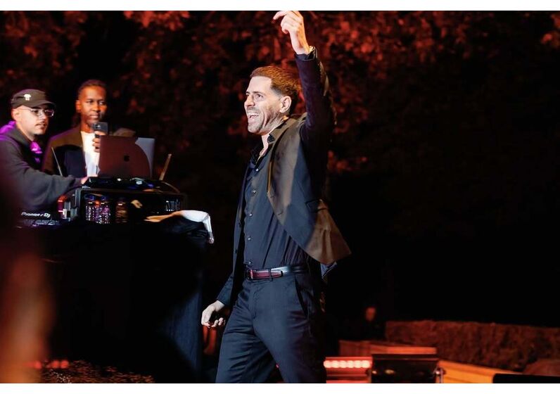 Richie Campbell atuou no casamento