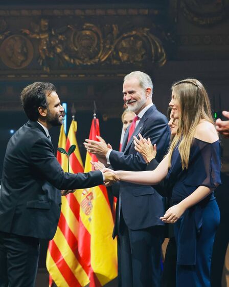 Entrega de prémios em Girona com a presença da família real espanhola