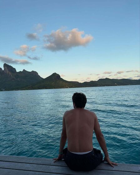 João Neves e Madalena Aragão desfrutam de férias românticas em Bora Bora