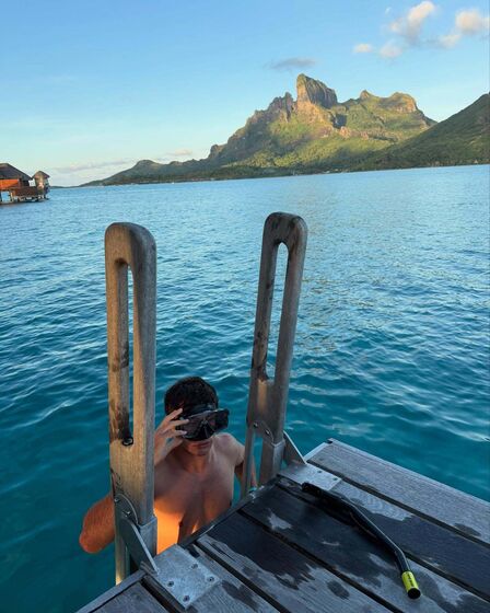 João Neves e Madalena Aragão desfrutam férias românticas em Bora Bora