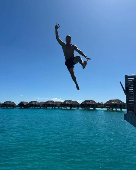 João Neves e Madalena Aragão desfrutam de férias românticas em Bora Bora
