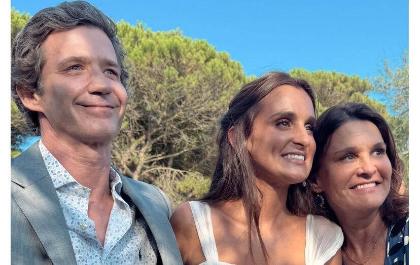 Rita Salema com a família em dia de festa
