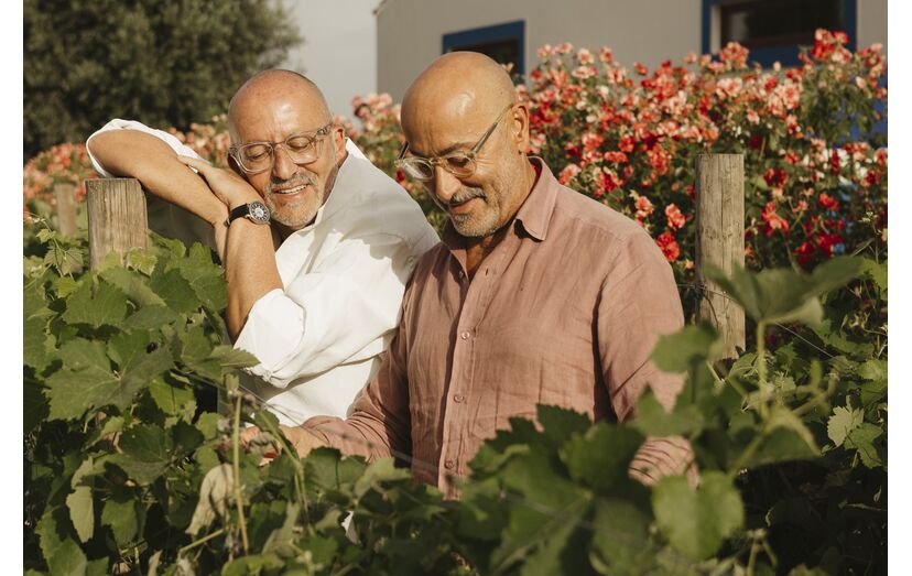 Manuel Luís Goucha e Rui Oliveira na sua casa de Monforte, Alentejo 