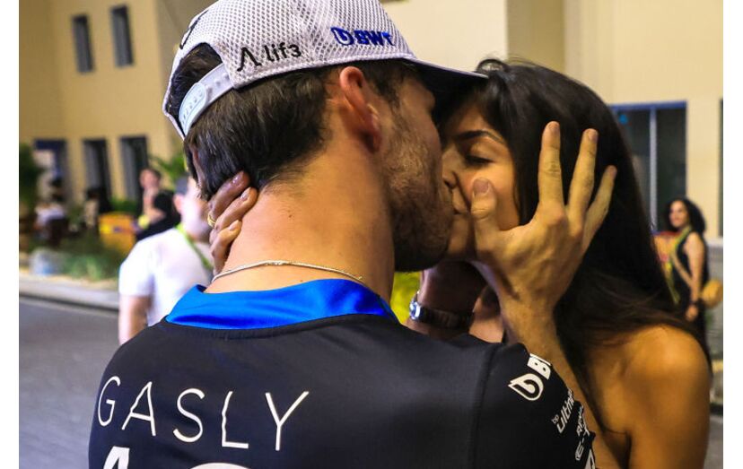 Kika Cerqueira Gomes e Pierre Gasly v