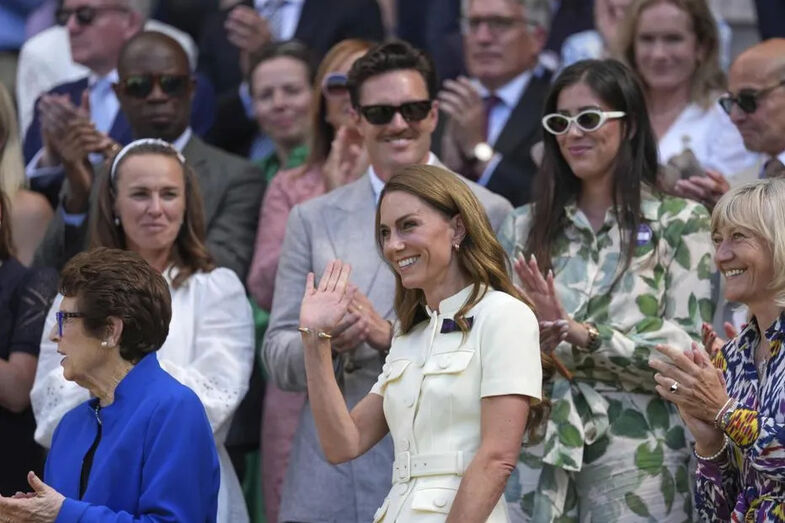 Kate Middleton no torneio de Wimbledon