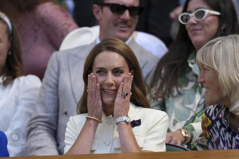 Kate Middleton no torneio de Wimbledon