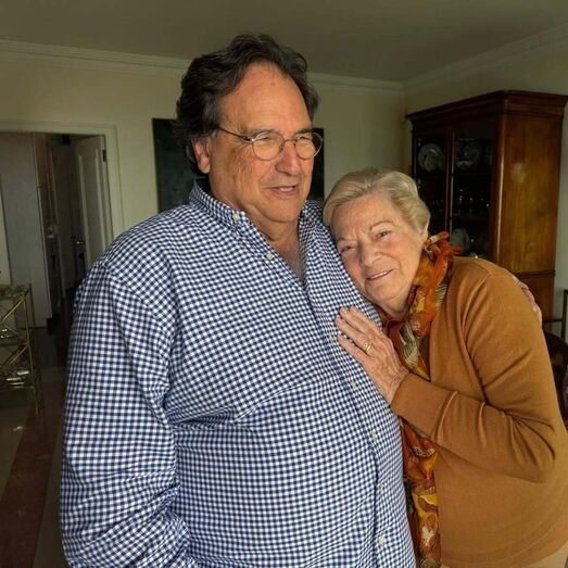 Helena Sacadura Cabral e o irmão mais novo