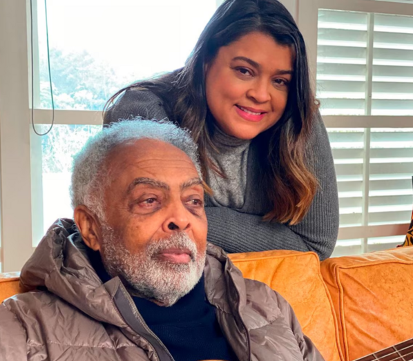 Preta Gil com o pai, Gilberto Gil