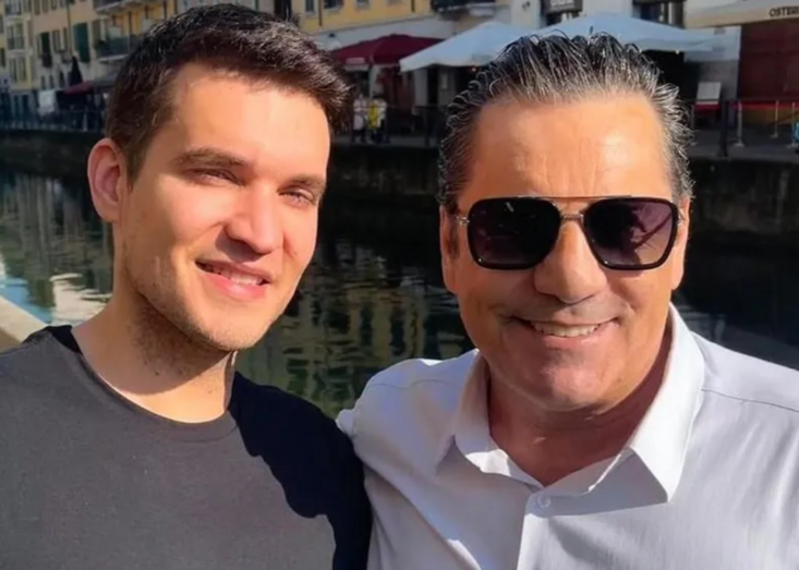 Paulo Futre com o filho mais velho, Paulo Futre Jr