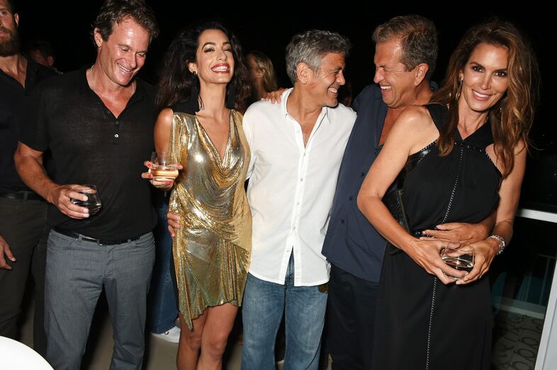 Michael Meldman com Cindy Crawford