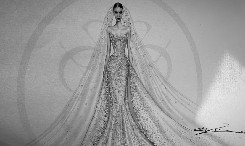 Casamento de Rita Fontes de Oliveira com vestido Elie Saab 