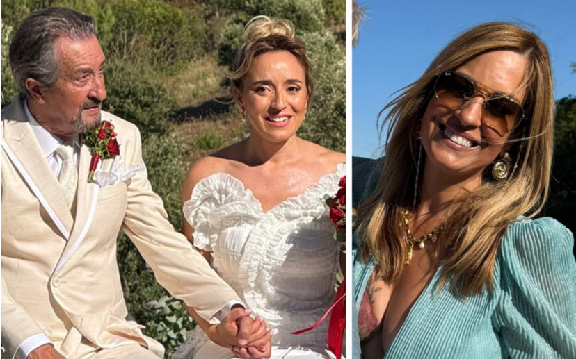 Carlos Areia casou com Rosa Bela, após um namoro de 16 anos. Filha, Cristina, deu a bênção