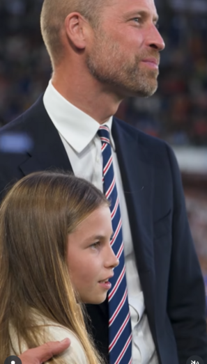 William e Charlotte na final do Campeonato Europeu feminino de futebol