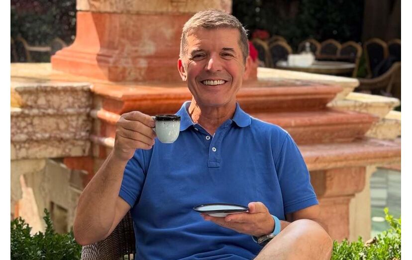 João Baião desfruta de um momento de pausa nas férias