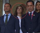 Rute Cardoso, viúva de Diogo Jota, assiste a homenagem no Estádio do Algarve