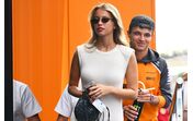 Margarida Corceiro e Lando Norris juntos após o Grande Prémio da Hungria de Fórmula 1