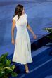 Letizia deslumbra com vestido branco no festival de cinema de Maiorca