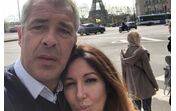 Jorge Costa com Estela, a última namorada conhecida