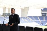 Luis Montenego na homenagem a Jorge Costa no Estádio do Dragão