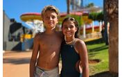 Pimpinha Jardim celebra aniversário do filho Raul no Aquashow, na Quarteira