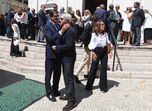 Rui Moreira e Nuno Melo  no funeral de Teresa Caeiro 