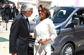 Aguiar Branco no funeral de Teresa Caeiro 