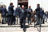 Pedro Passos Coelho  no funeral de Teresa Caeiro 